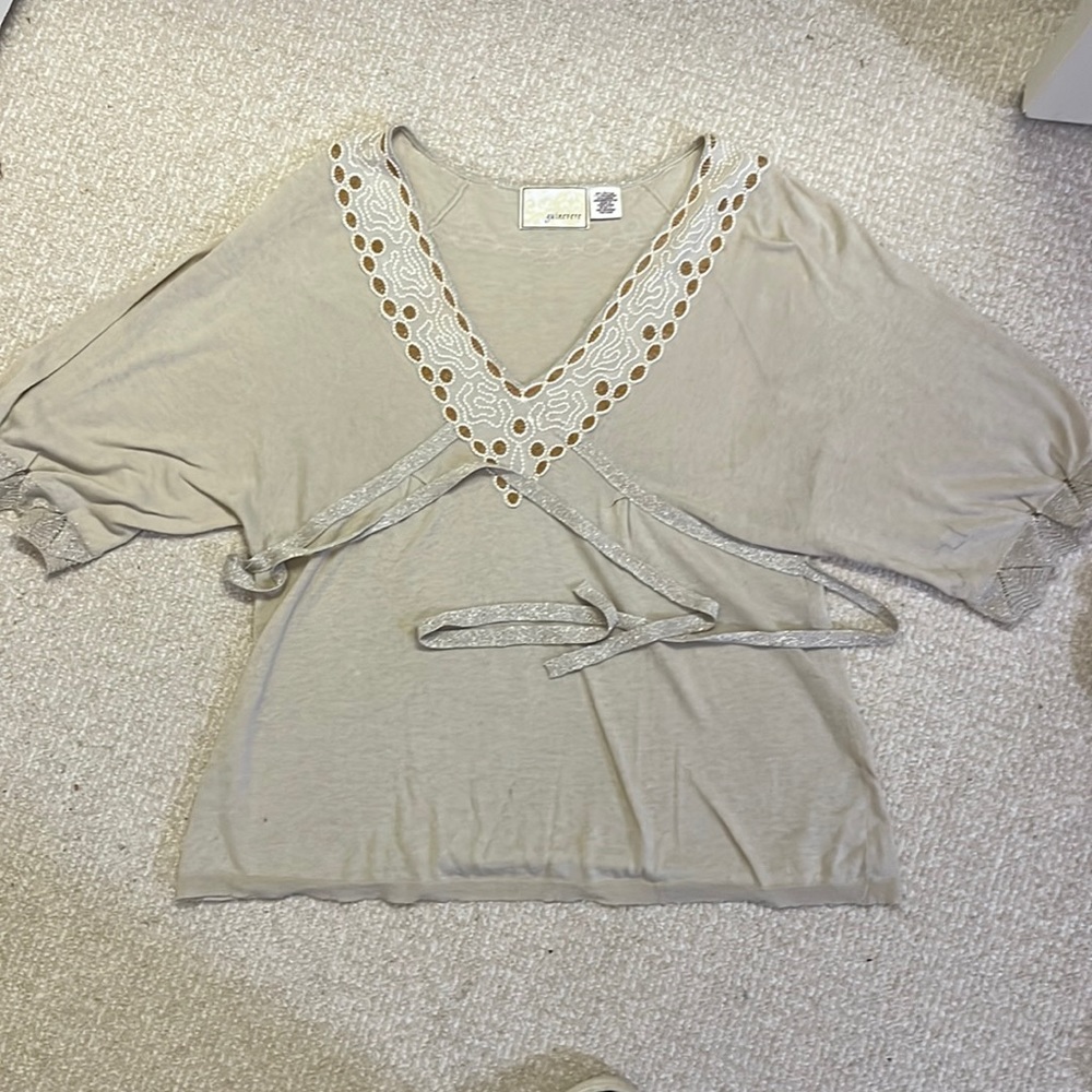 Beautiful soft cotton top with a bit of bedazzling